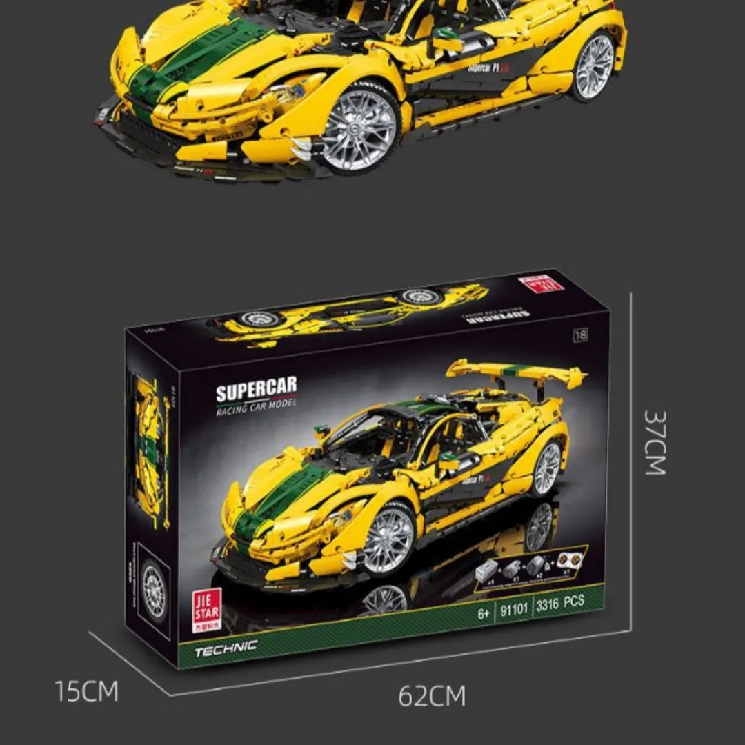 MCLUNE Super Run Building Blocks Sports Car – 3316-Piece Set