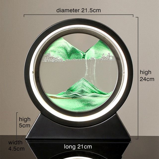 Moving Sand Art Landscape Table Lamp – USB LED Quicksand Lamp