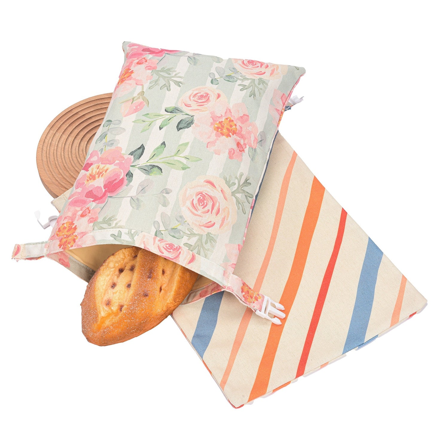 Cotton Linen Bread Bag – Reusable Bread Storage Bag