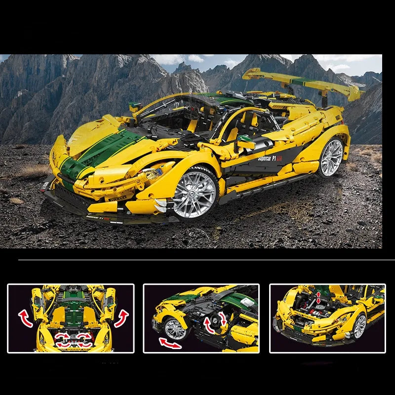 MCLUNE Super Run Building Blocks Sports Car – 3316-Piece Set