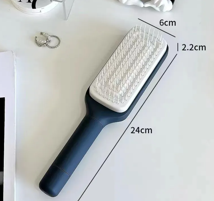 4-in-1 Self-Cleaning Hair Brush – Anti-Static Scalp Massager