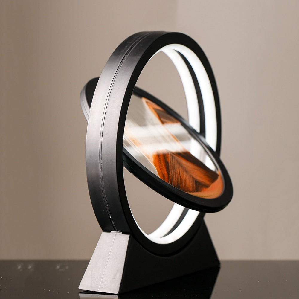Moving Sand Art Landscape Table Lamp – USB LED Quicksand Lamp